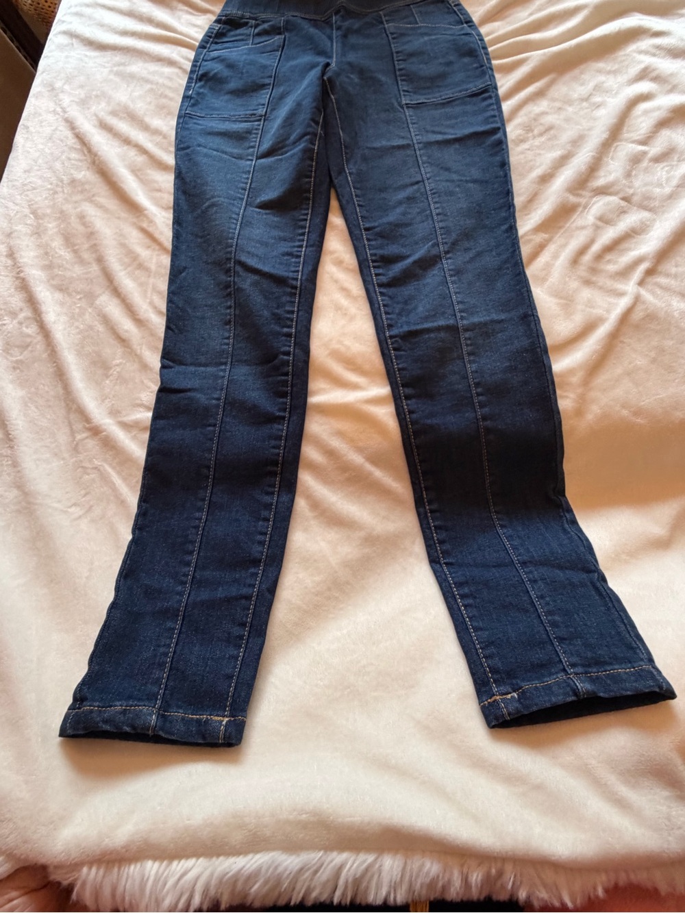 INC International Concepts Dark Blue Flare Jeans